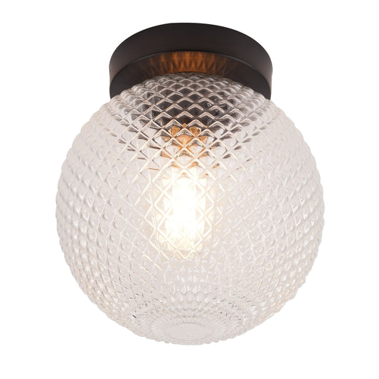 Prismatic 1-Light Flush Mount