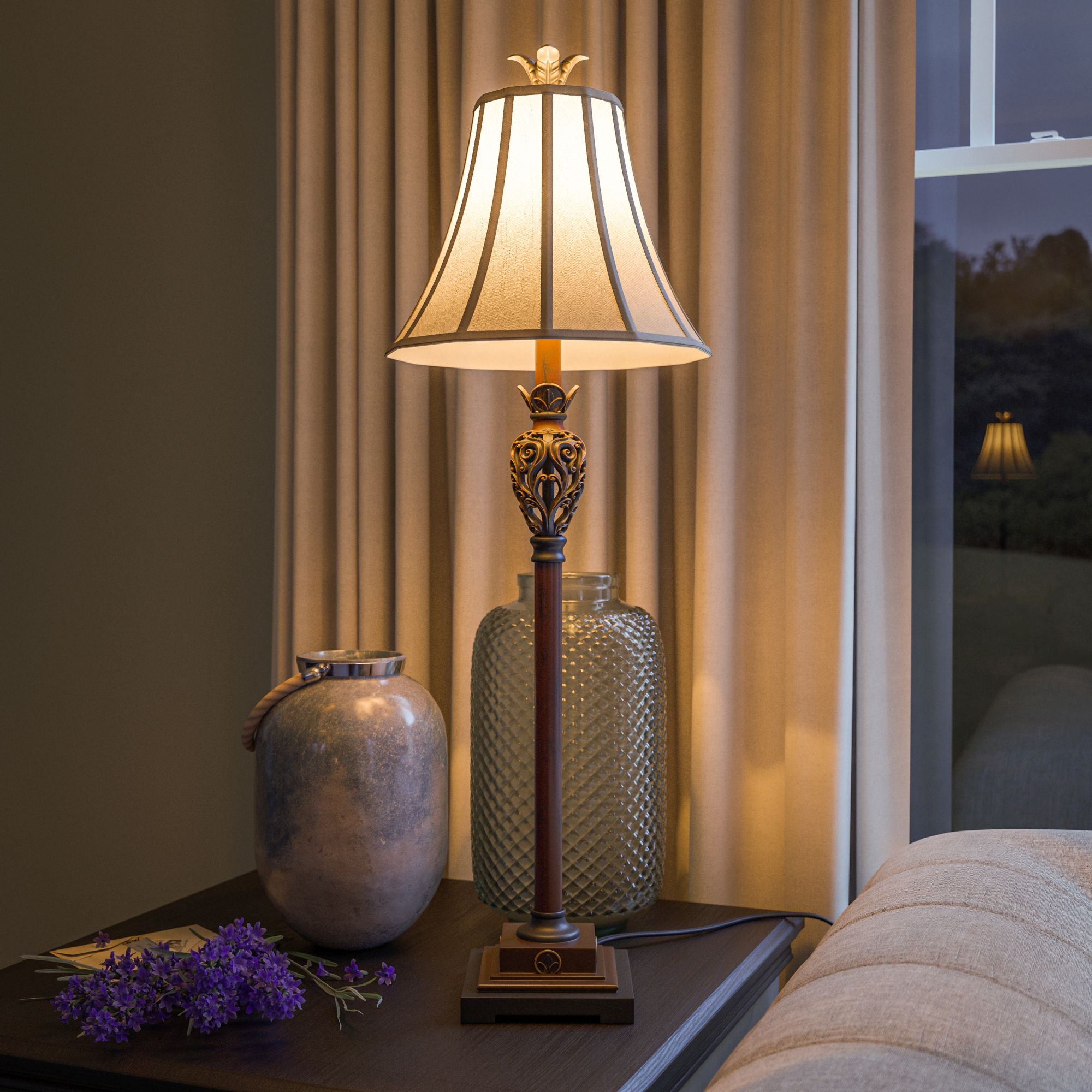 Iron Lace Table Lamp