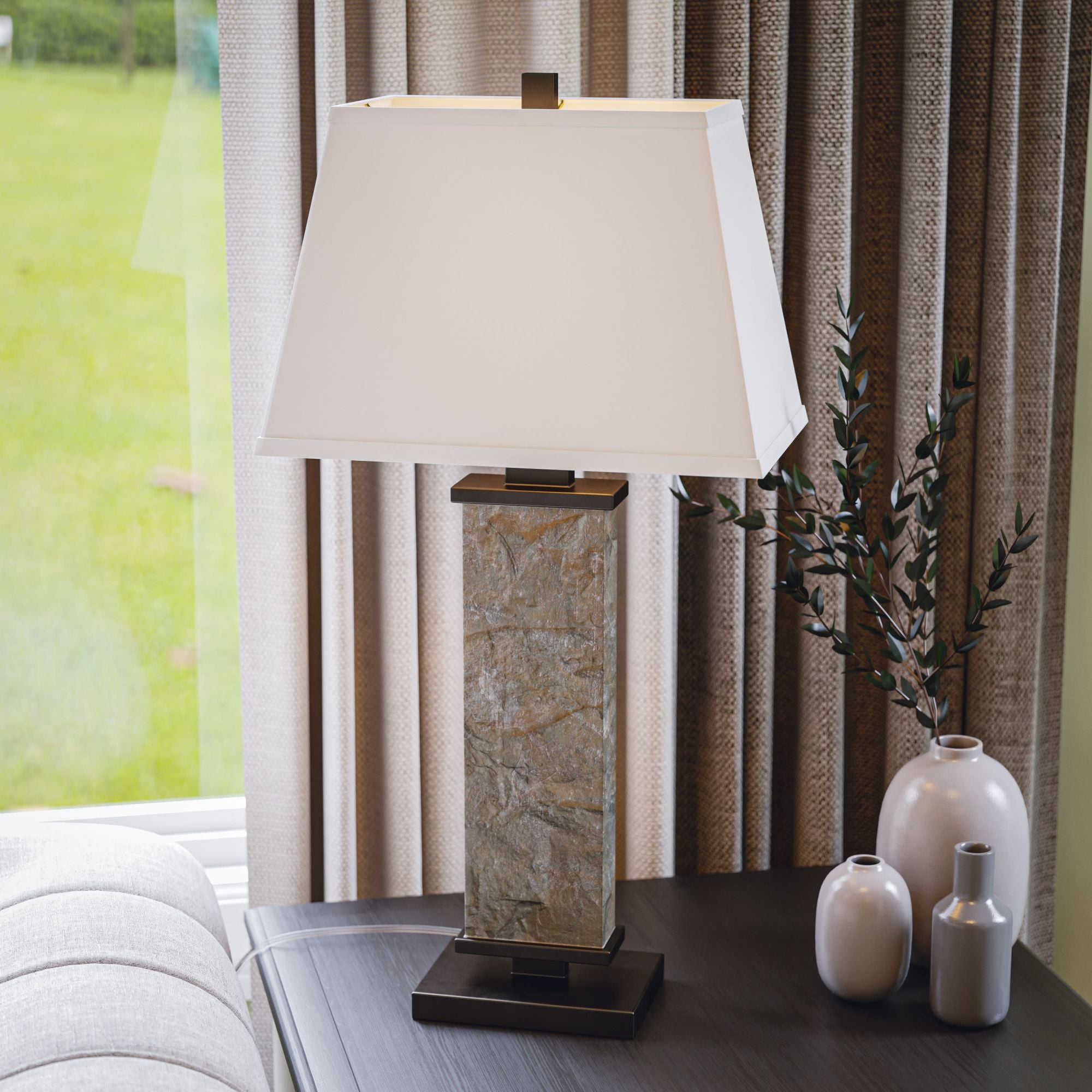 Hanover Natural Slate Table Lamp