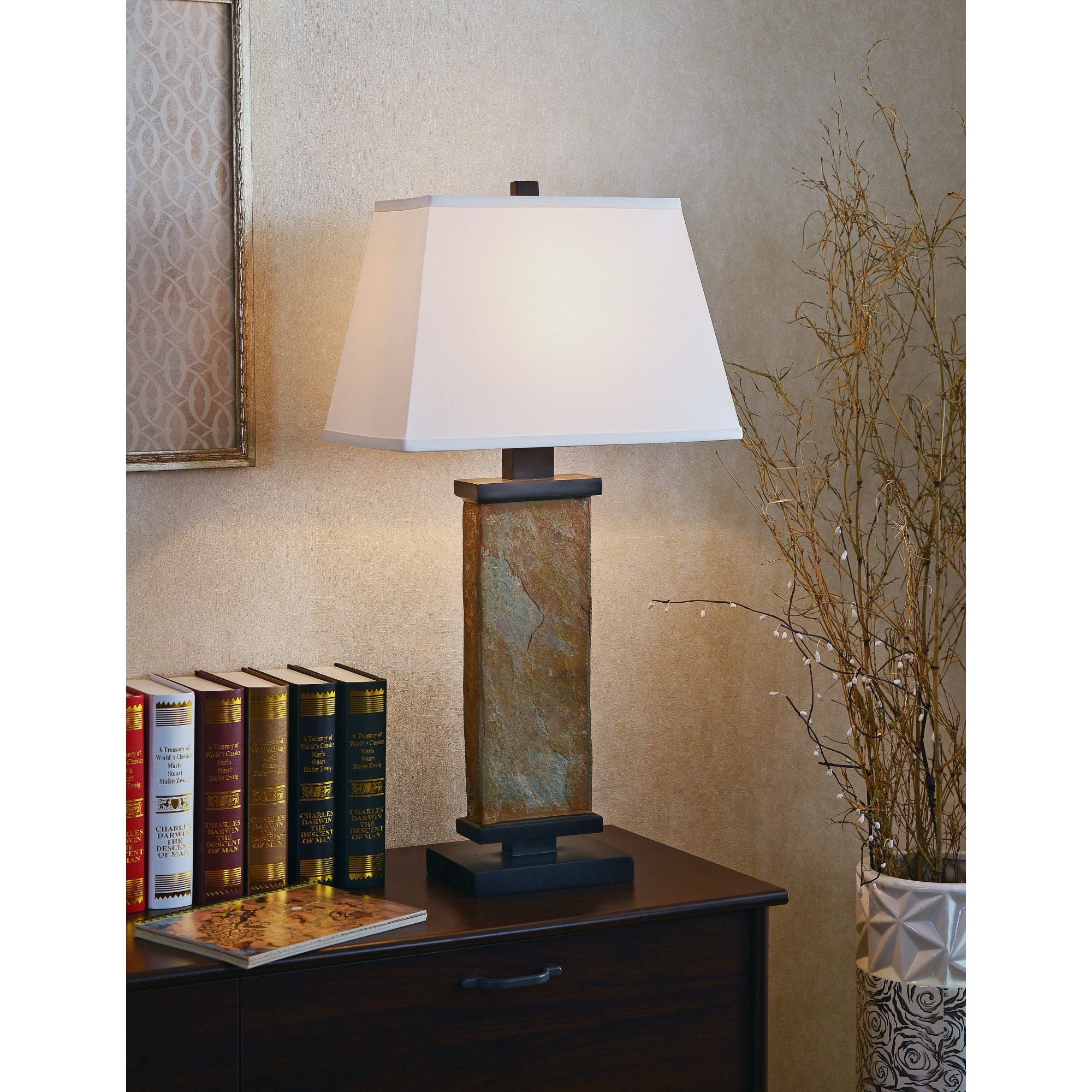 Hanover Natural Slate Table Lamp