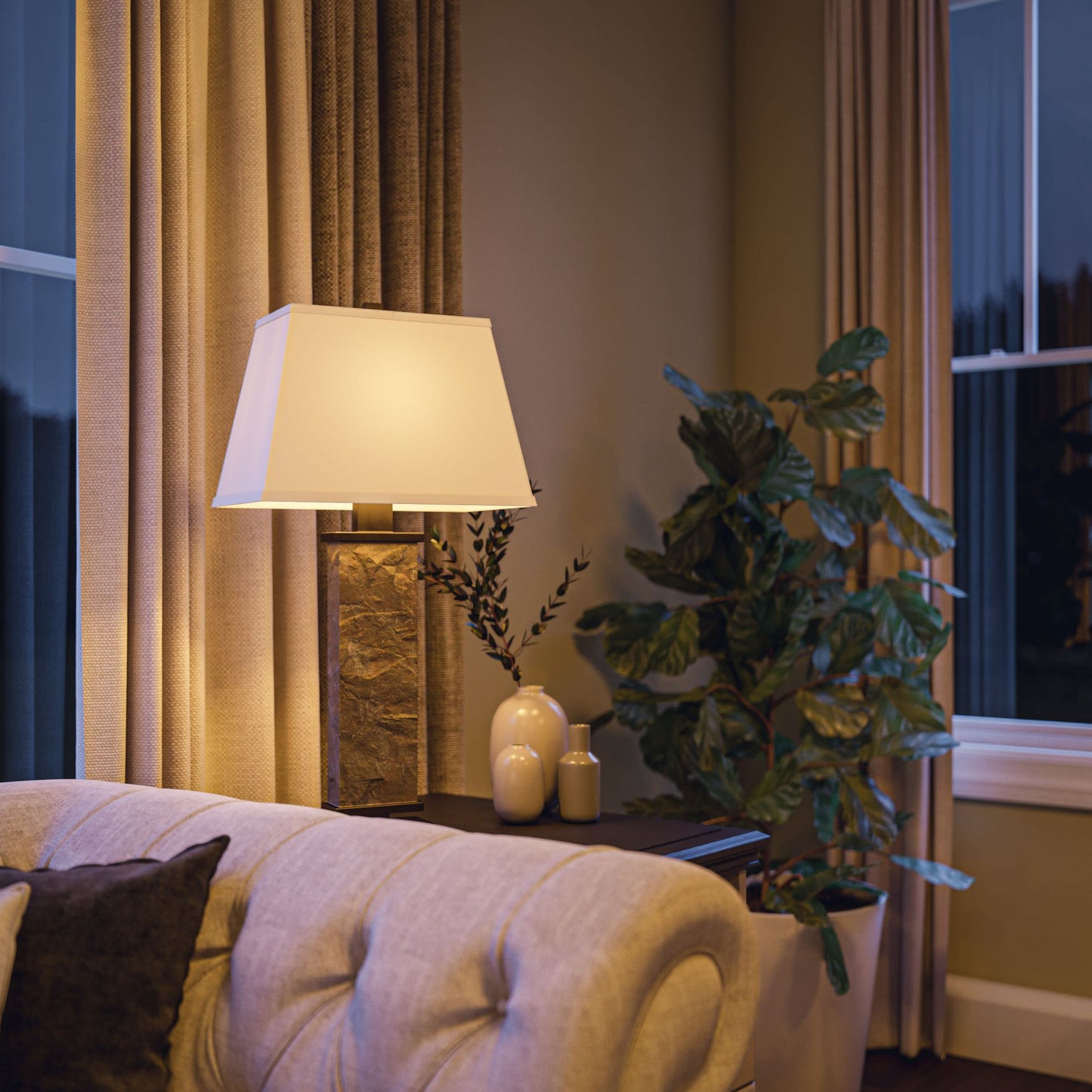 Hanover Natural Slate Table Lamp
