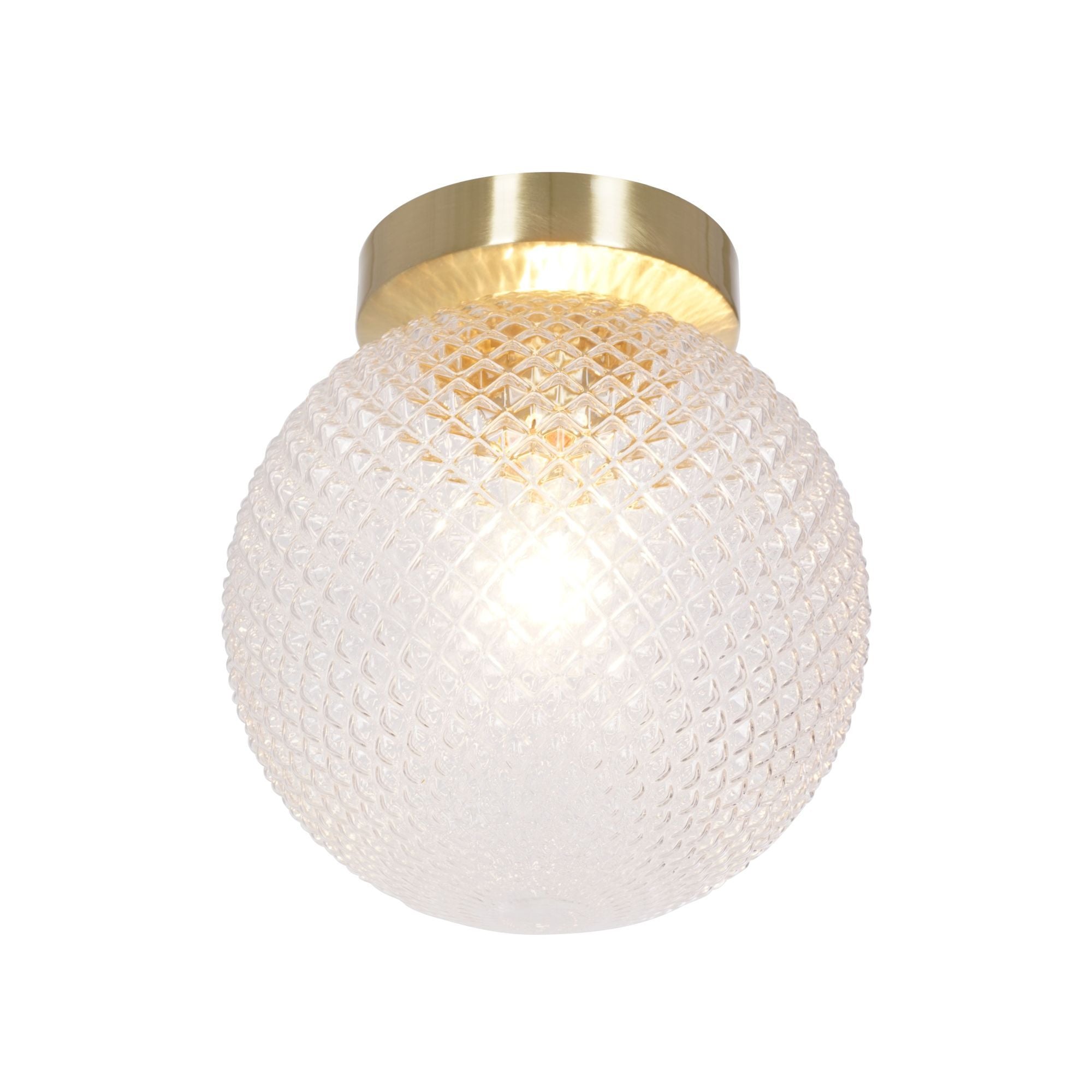 Prismatic 1-Light Flush Mount