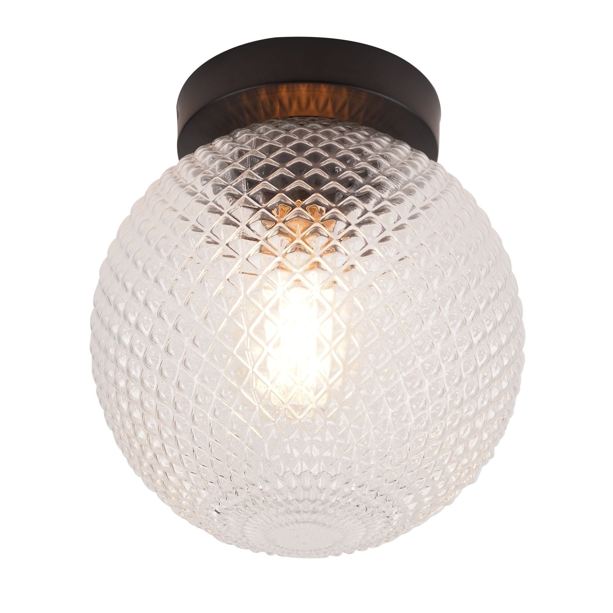 Prismatic 1-Light Flush Mount