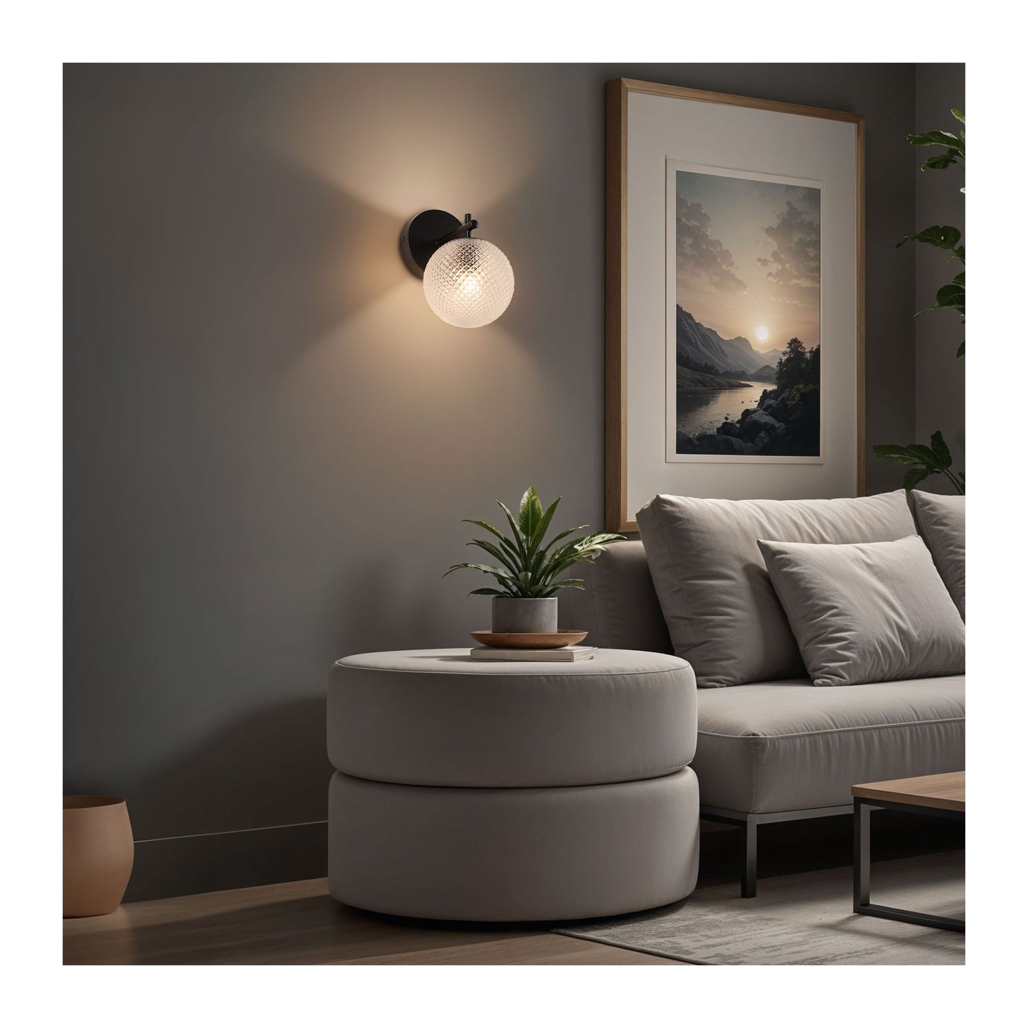 Prismatic 1-Light Wall Sconce
