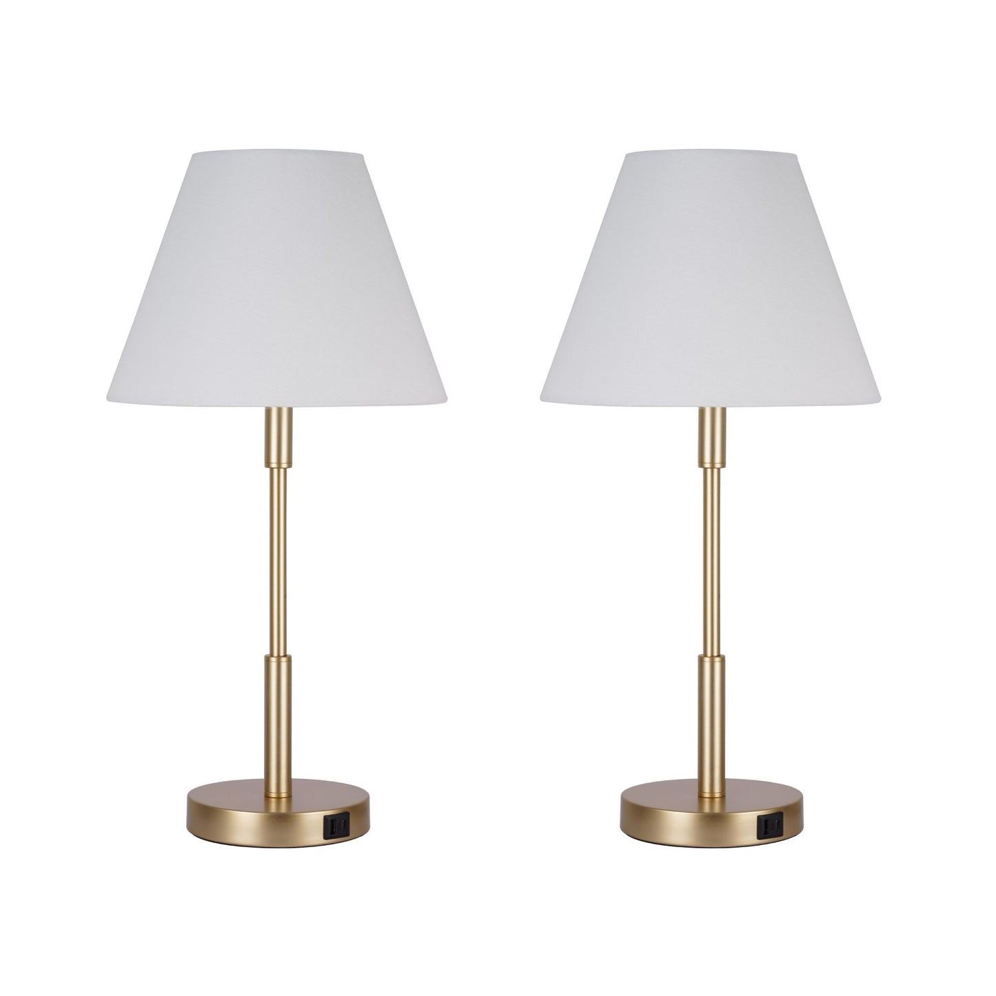 Marlow Lamp Set with USB ports