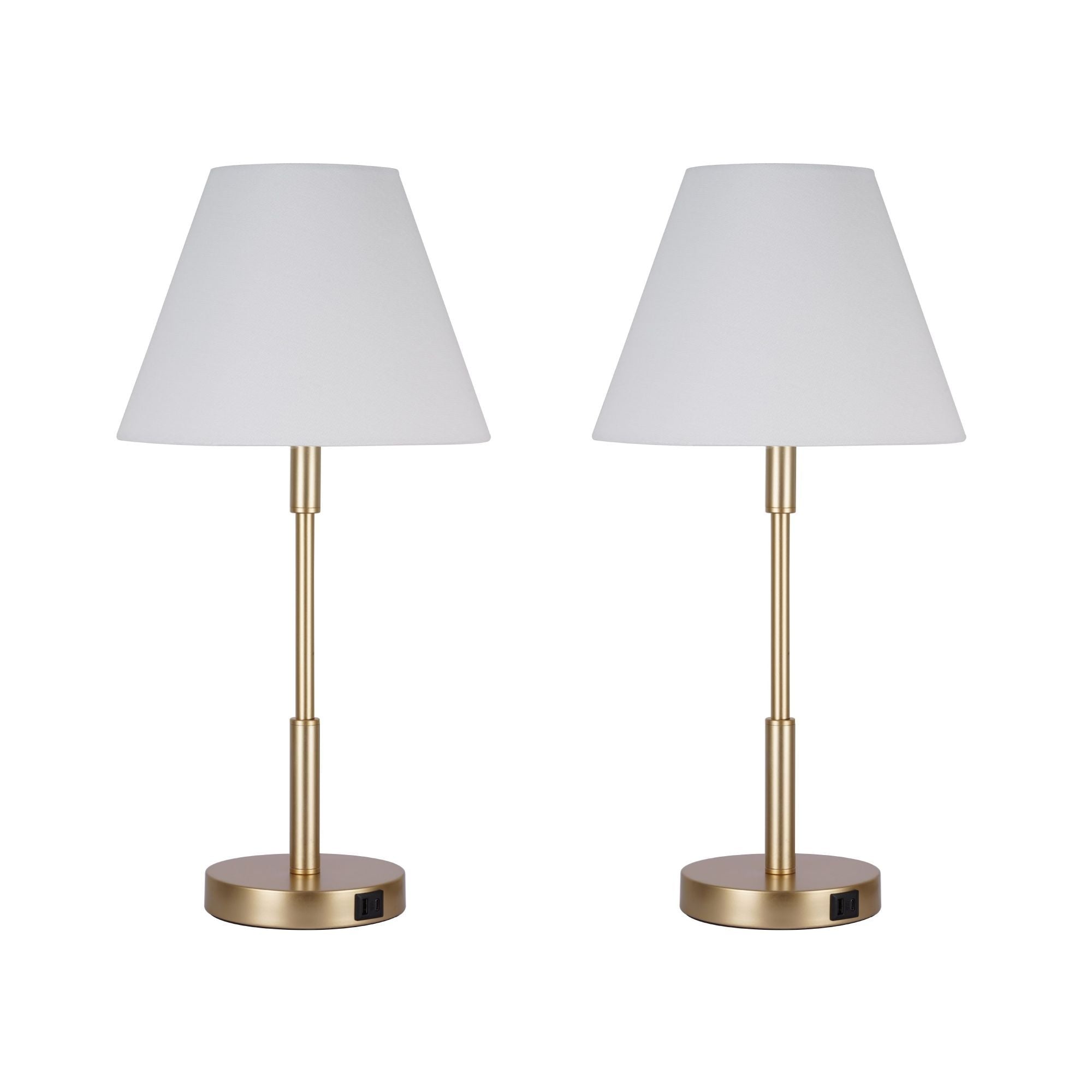 Marlow Lamp Set with USB ports