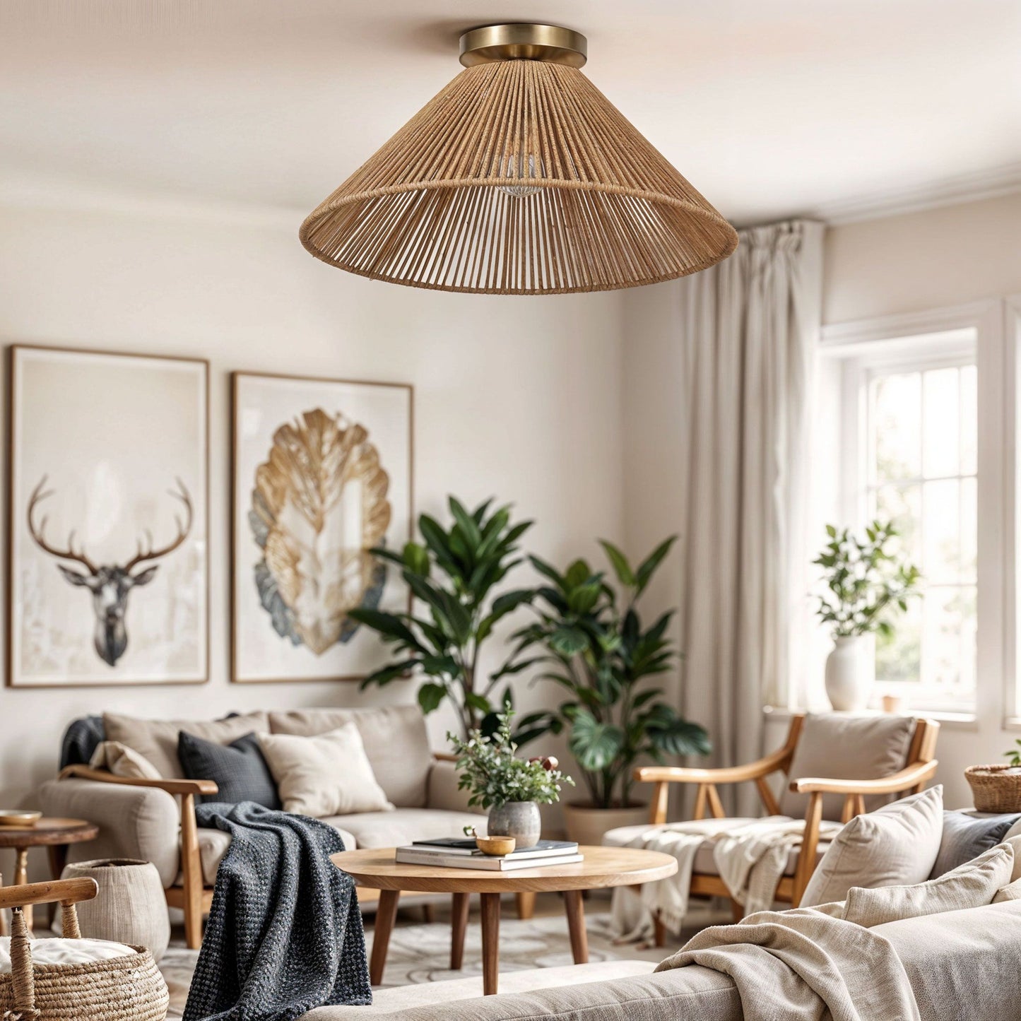 Twine 1-Light Semi-Flush Mount