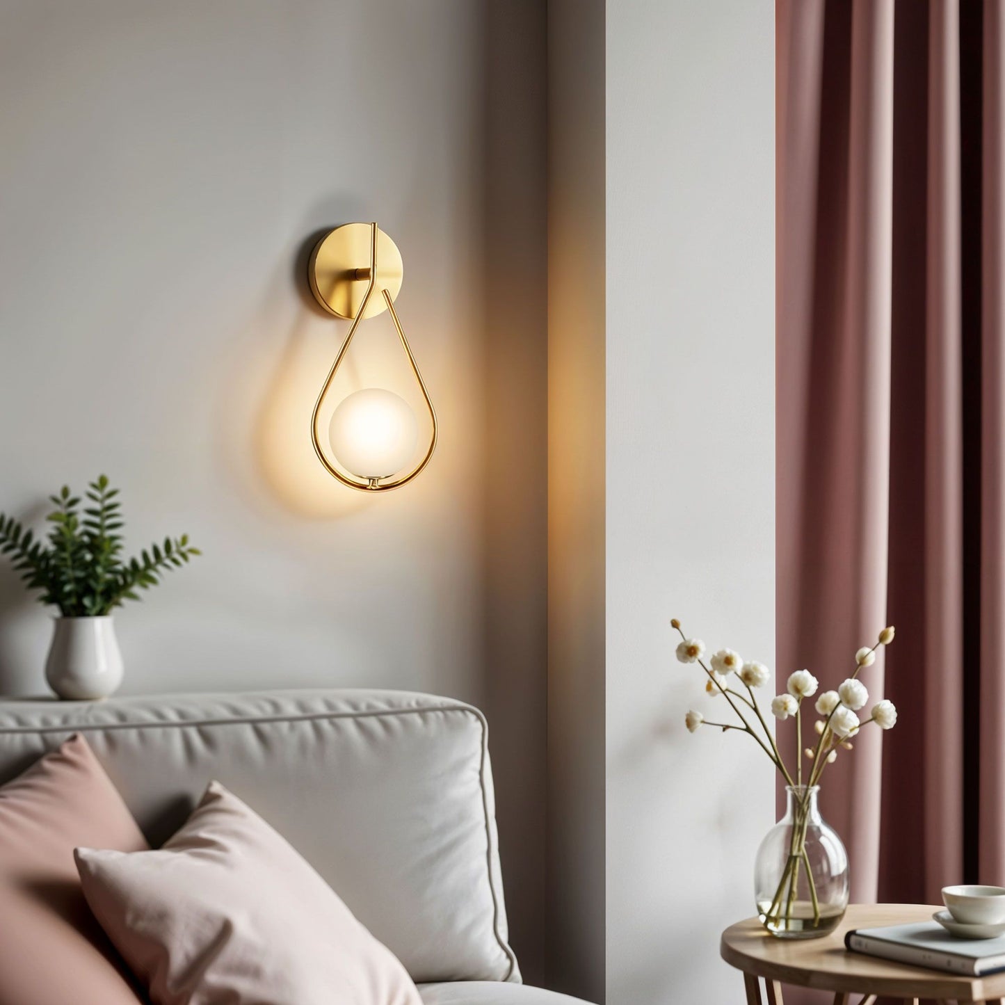 Teardrop 1-Light Wall Sconce