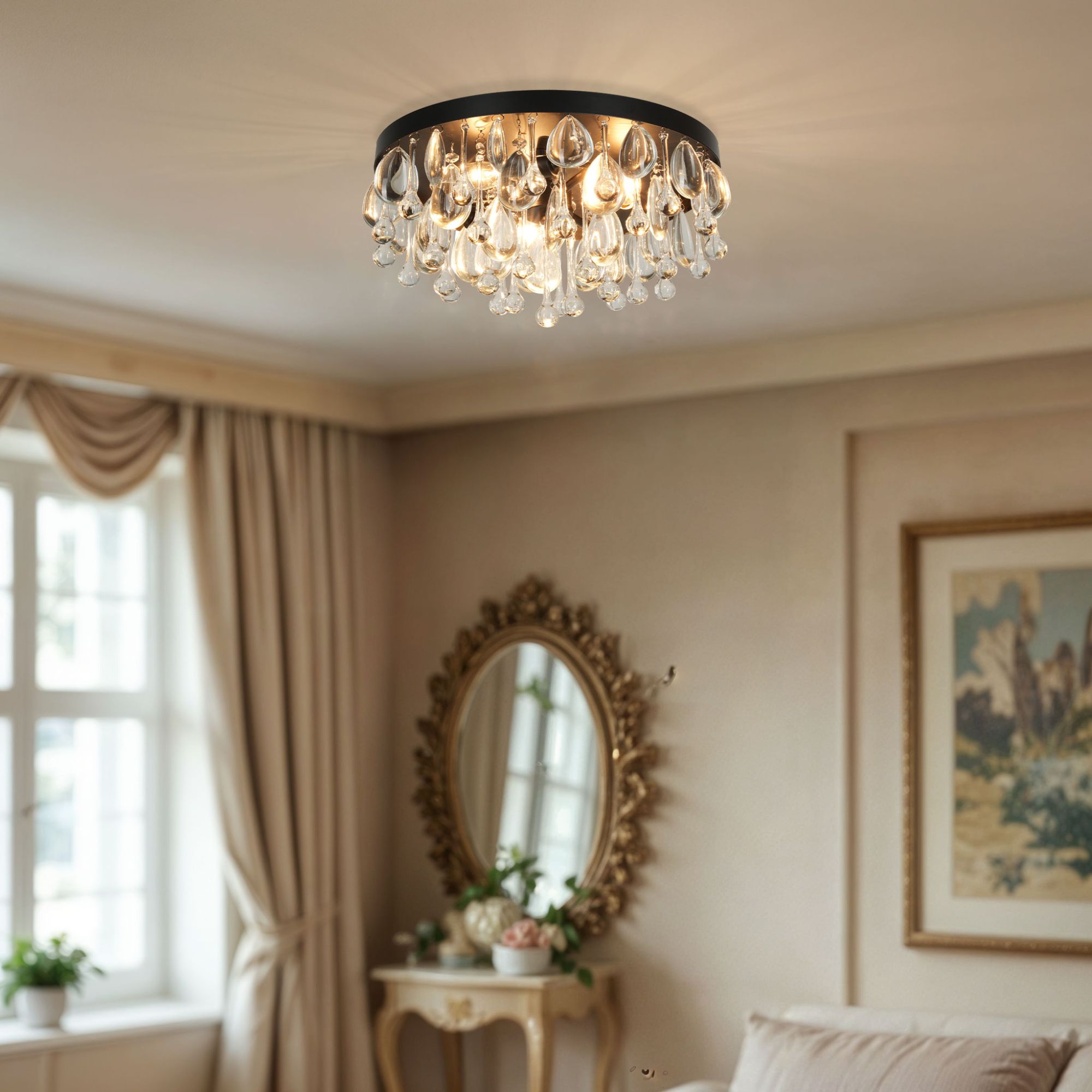 Cascade 3-Light Flush Mount