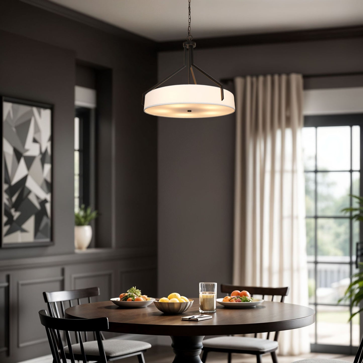 Thayne 5-Light Drum Pendant