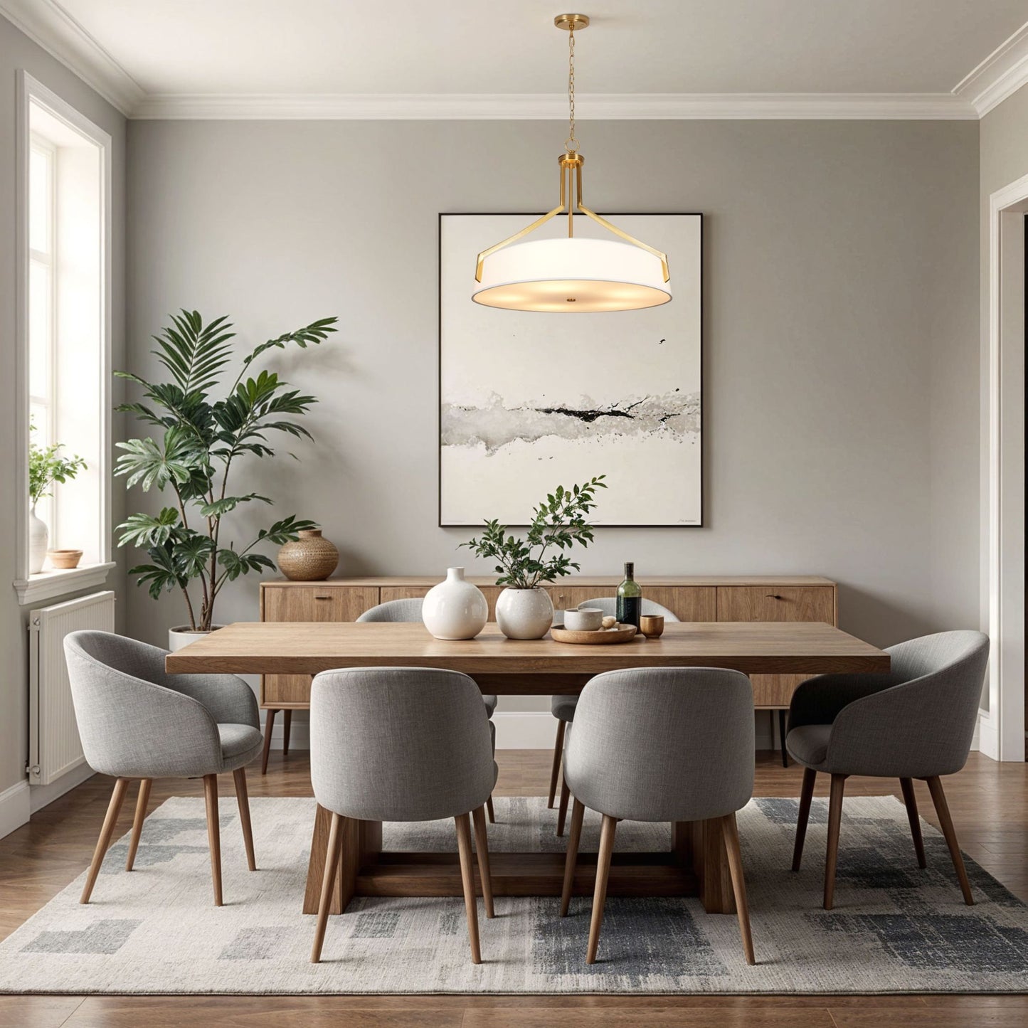 Thayne 5-Light Drum Pendant