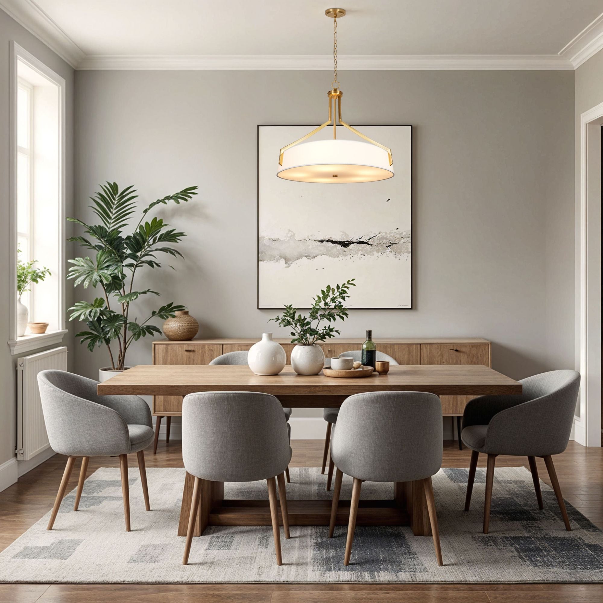 Thayne 5-Light Drum Pendant