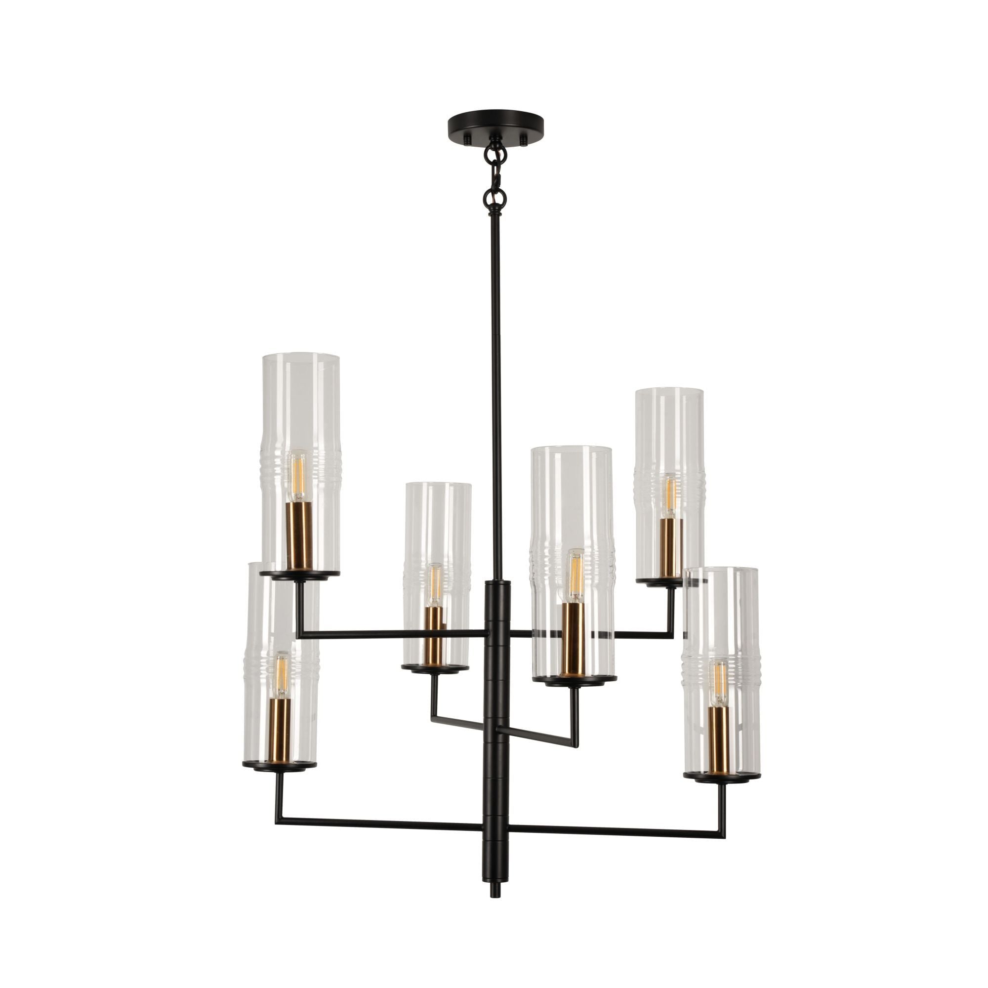 Caulford 6-Light Chandelier & Gold