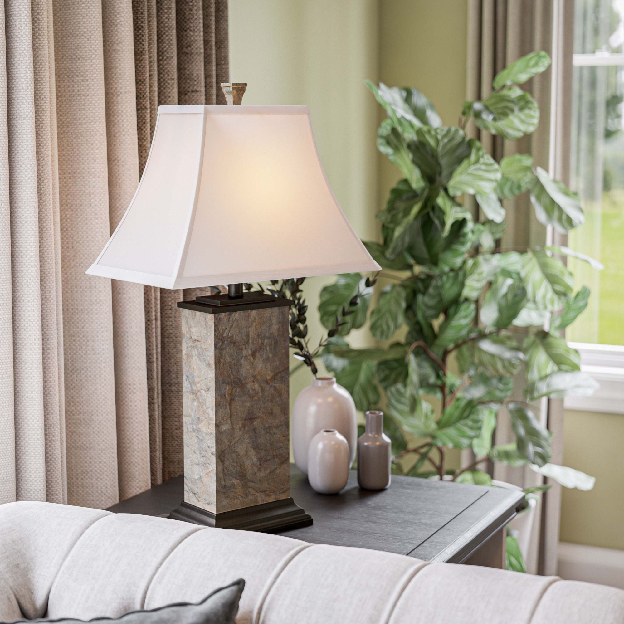 Bennington Natural Slate Table Lamp