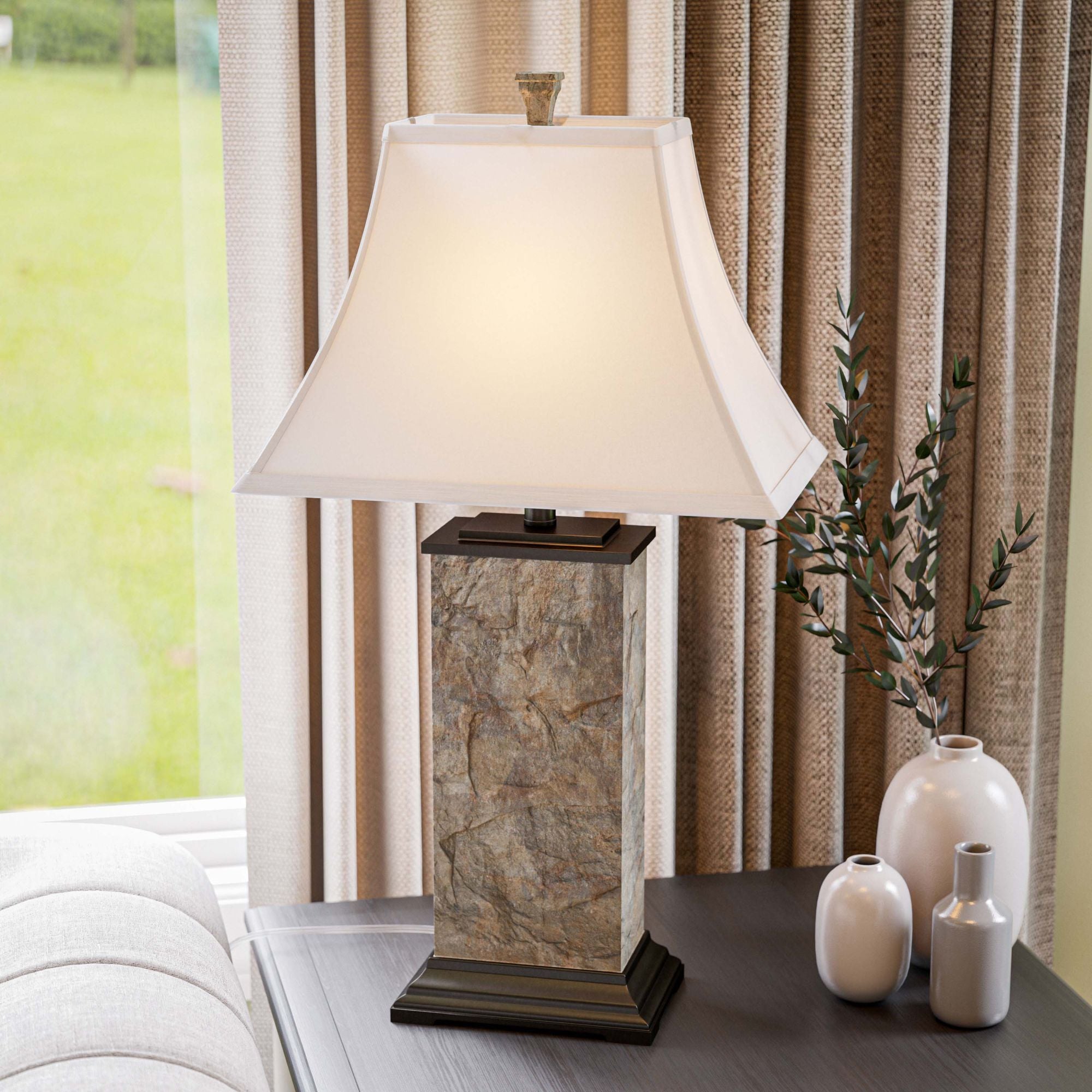 Bennington Natural Slate Table Lamp