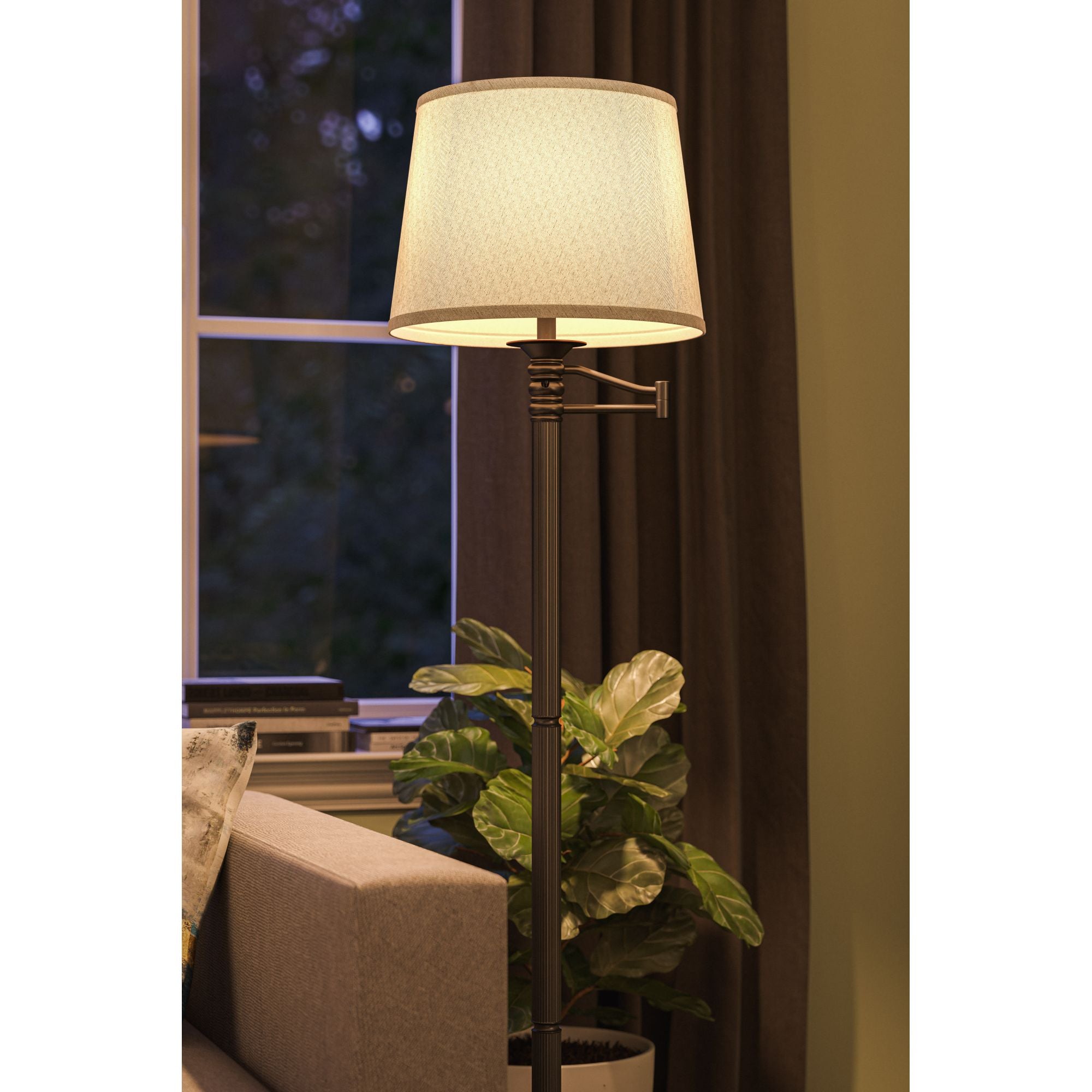 Riverside Swing Arm Floor Lamp