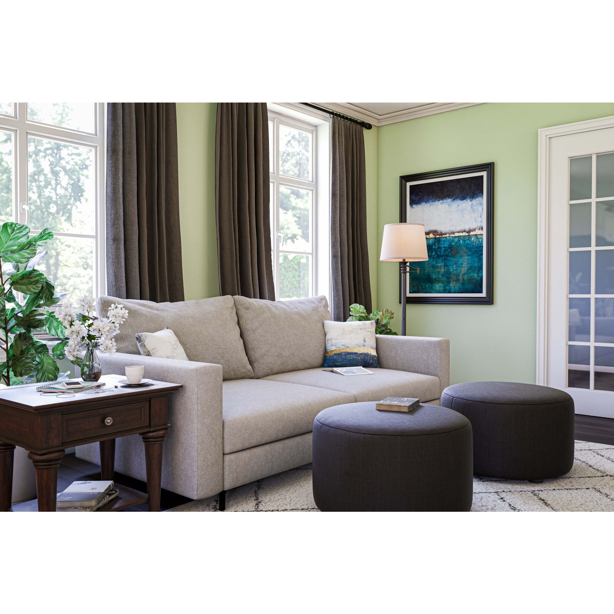 Riverside Swing Arm Floor Lamp