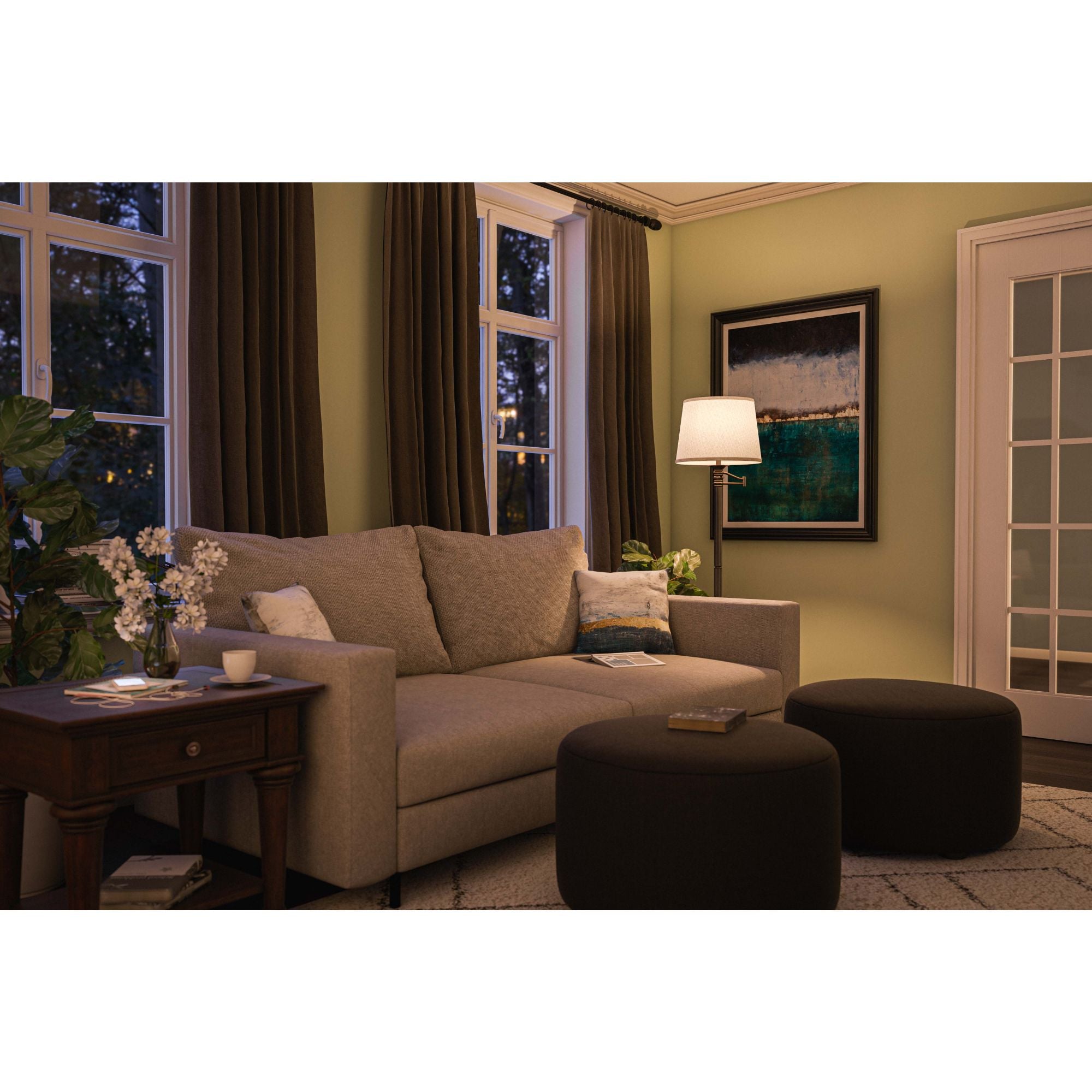 Riverside Swing Arm Floor Lamp