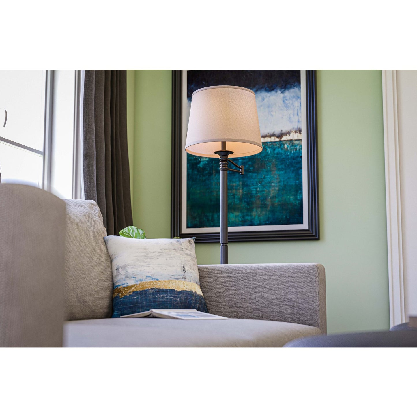 Riverside Swing Arm Floor Lamp