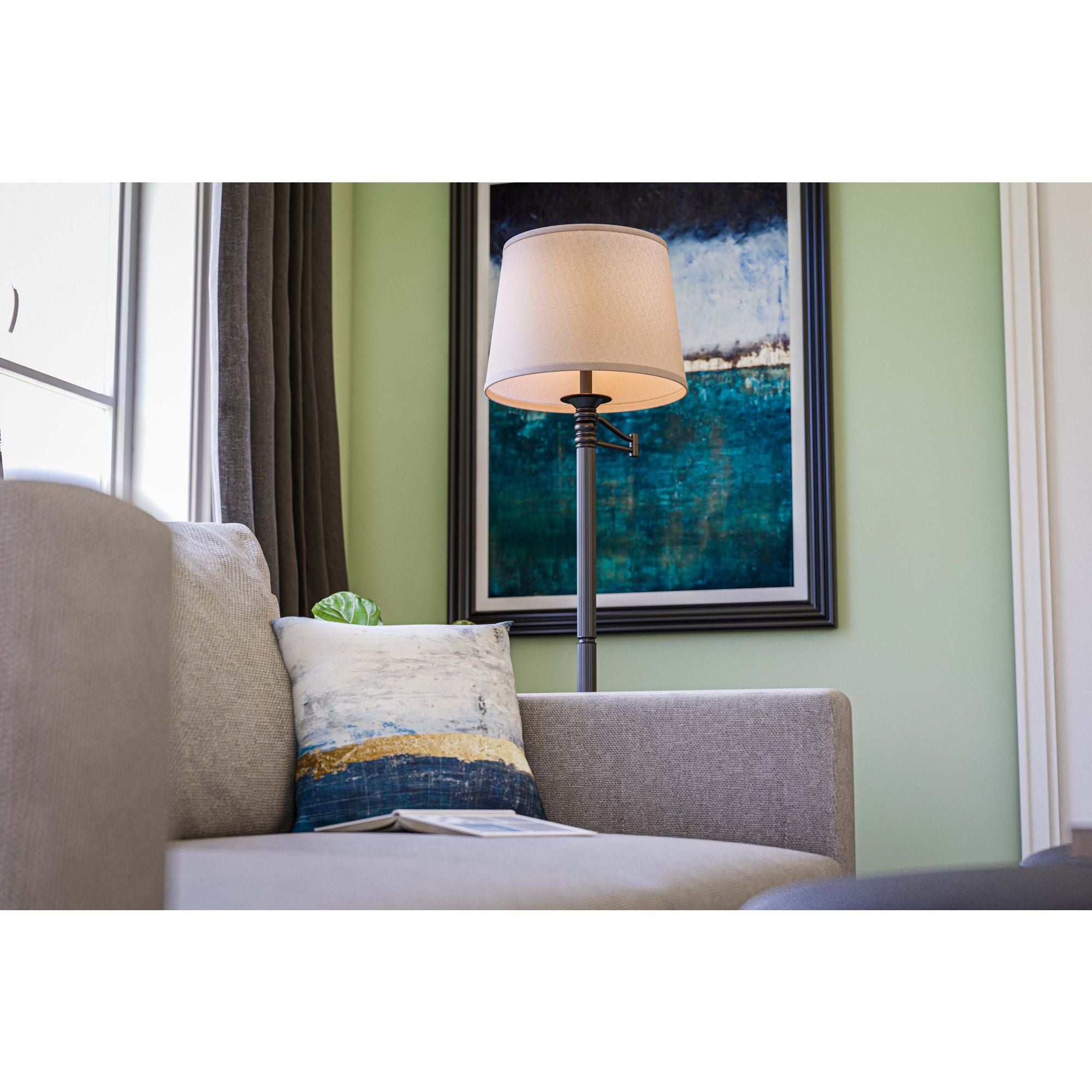 Riverside Swing Arm Floor Lamp