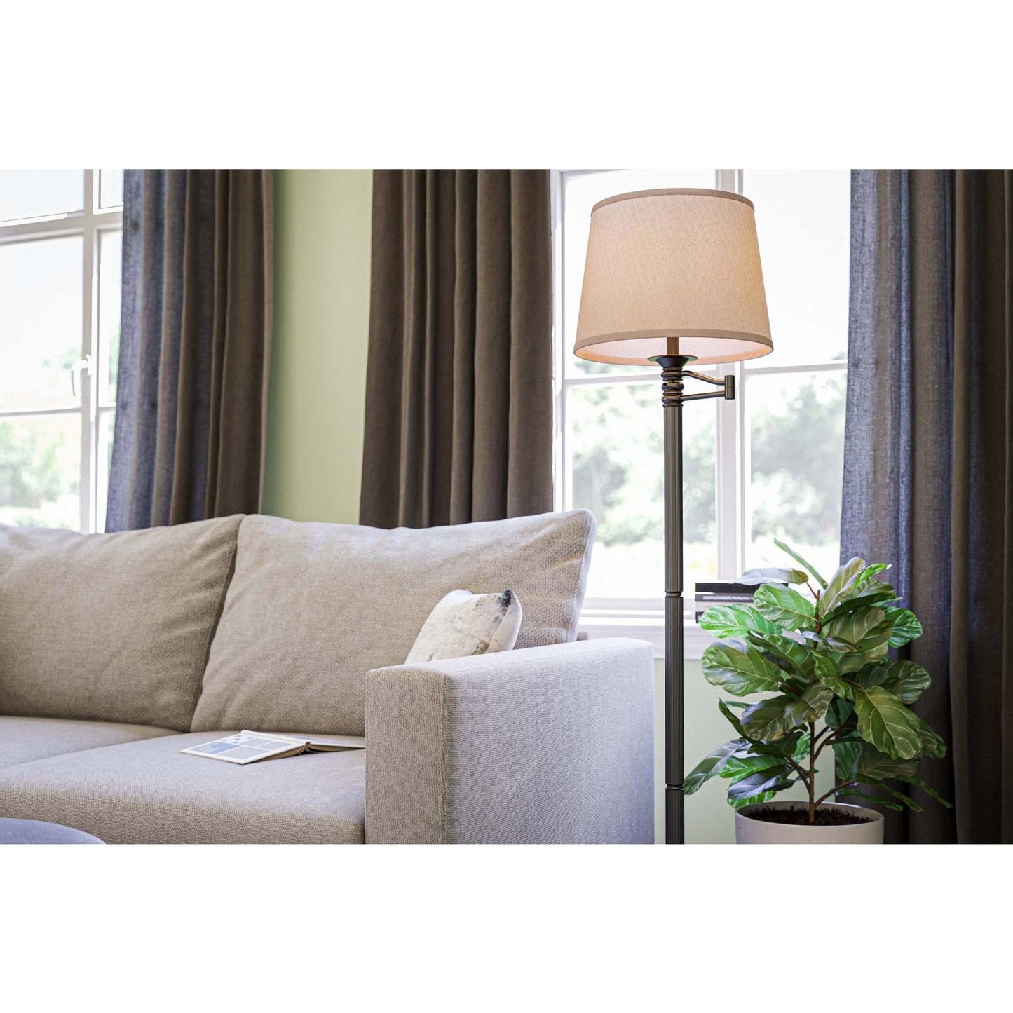 Riverside Swing Arm Floor Lamp