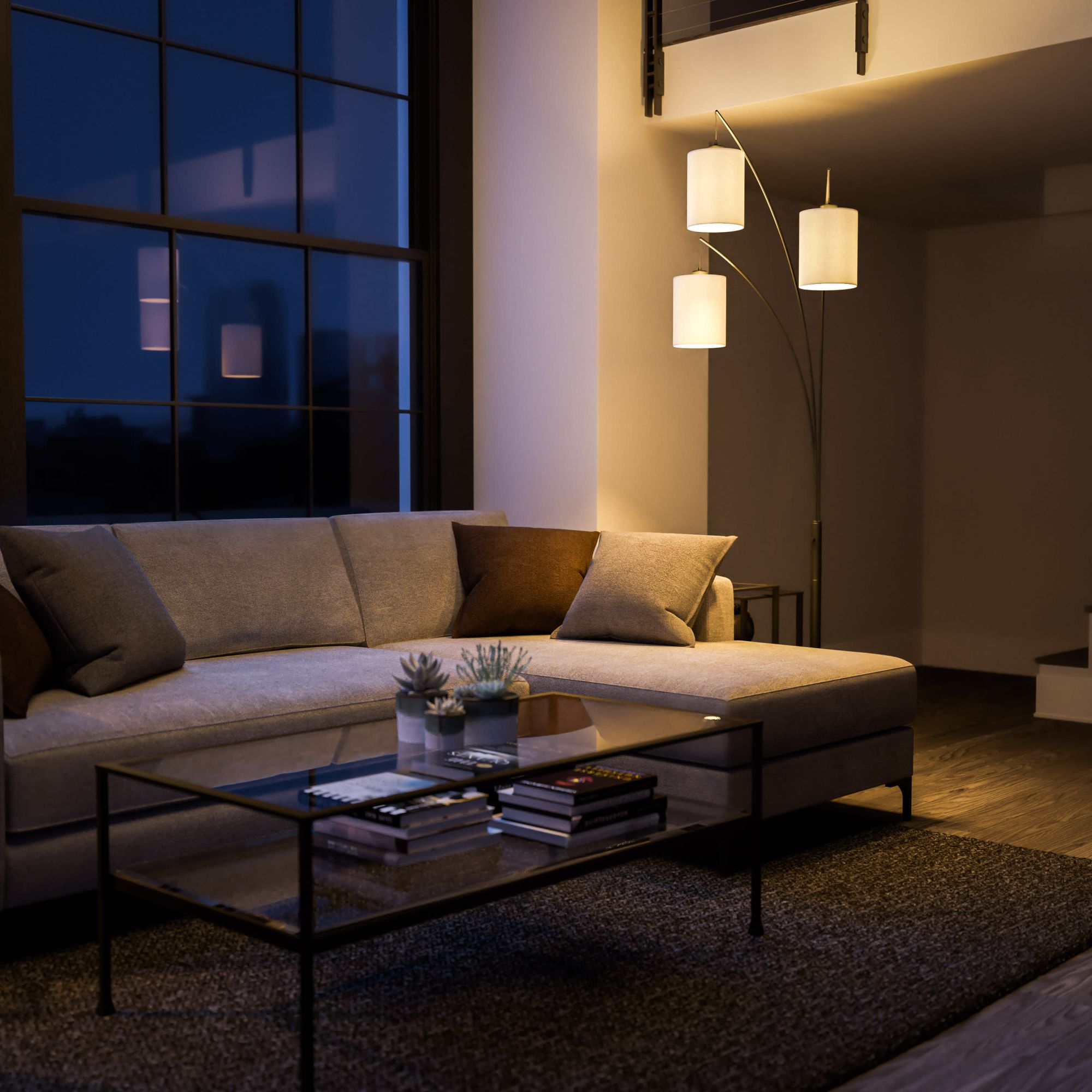 Leah 3-Light Floor Lamp