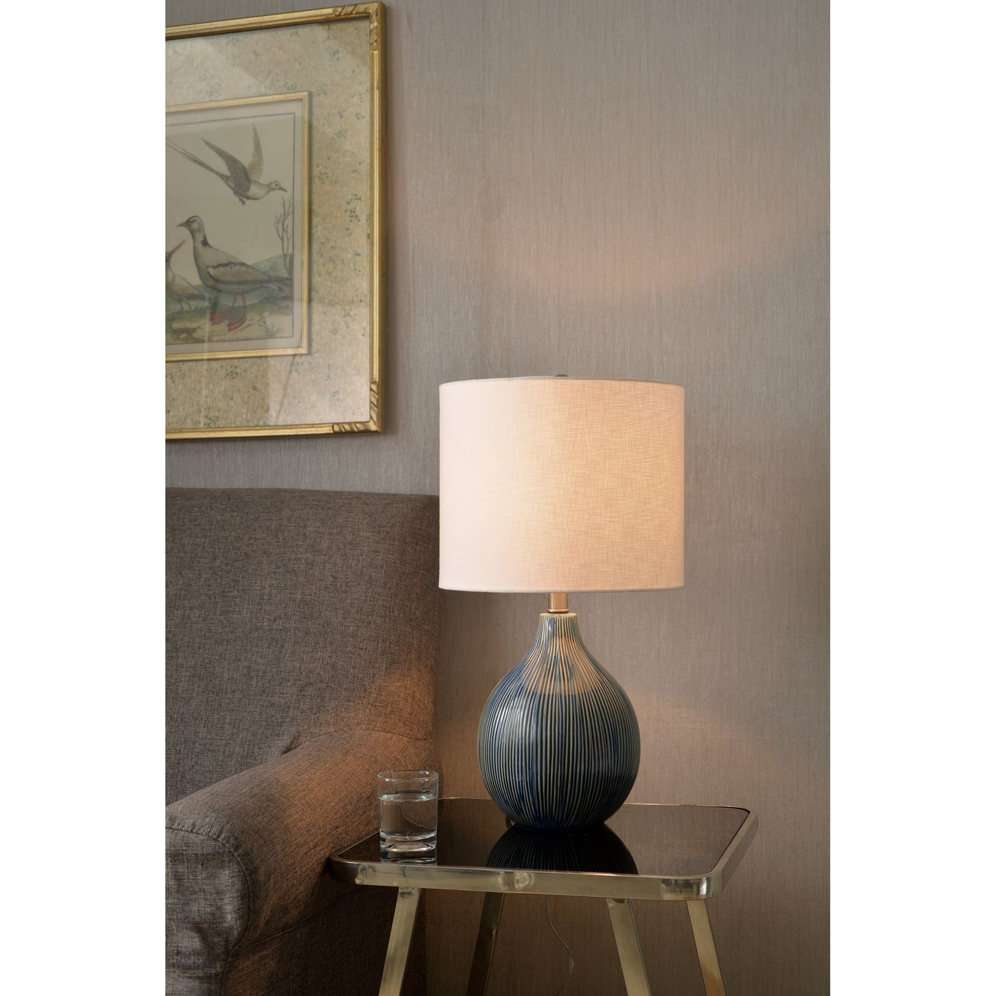 Intaglio Ceramic Table Lamp