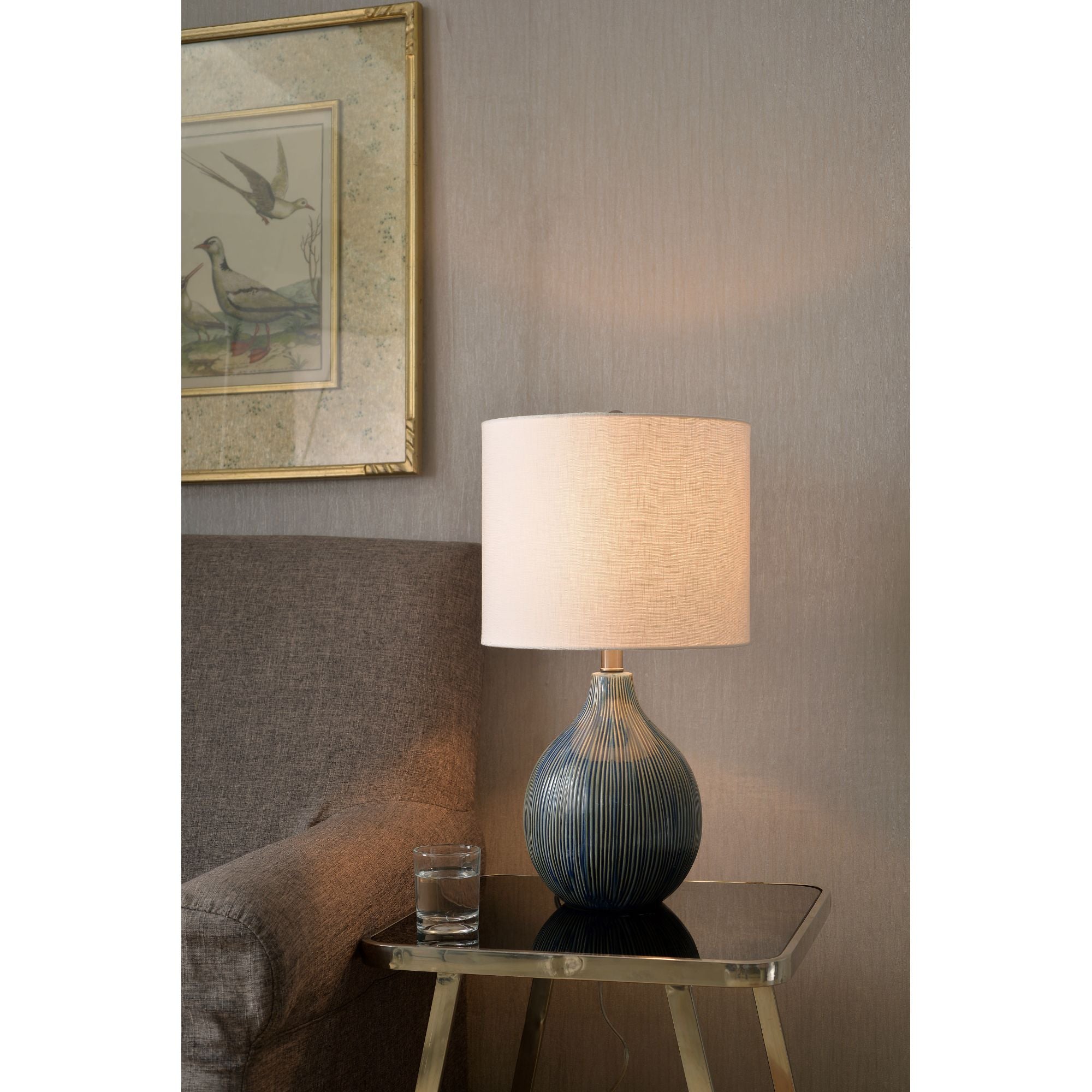 Intaglio Ceramic Table Lamp