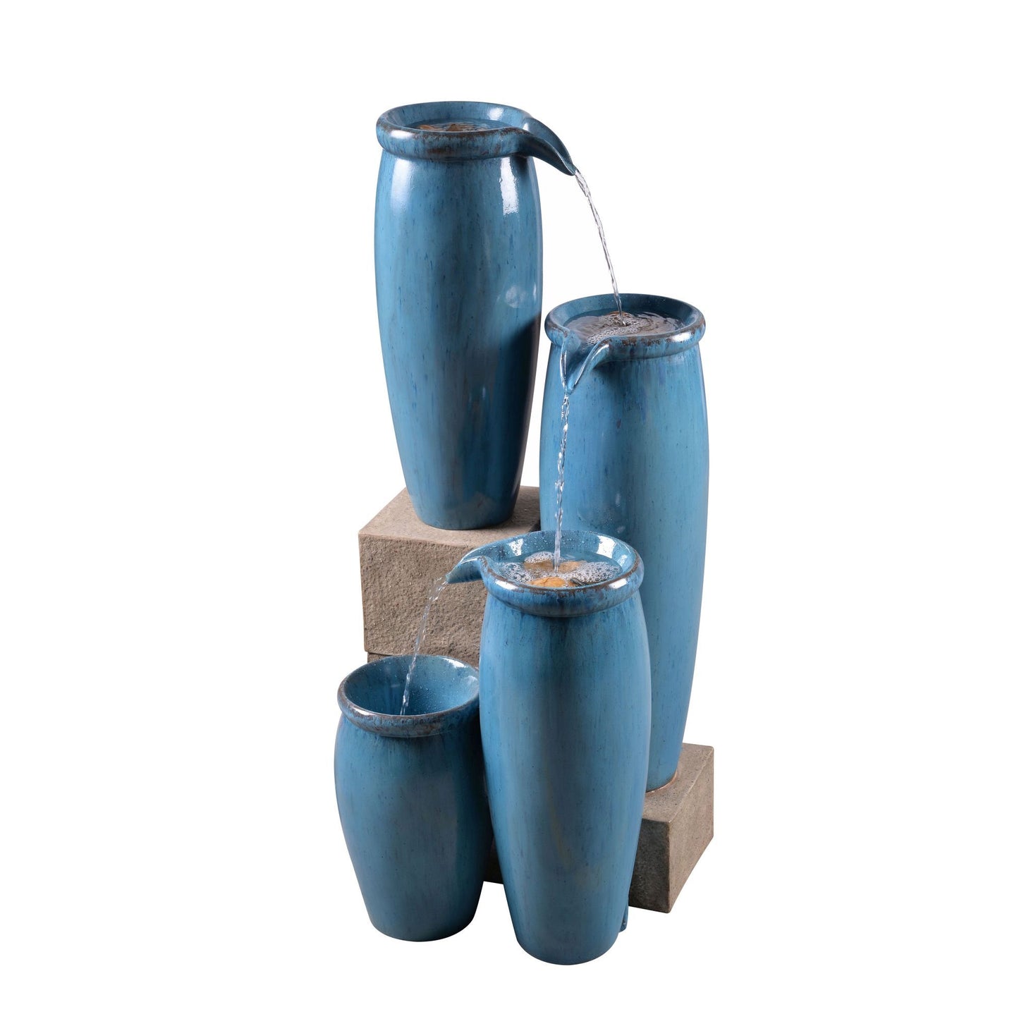 Vessel Cascading Floor Fountain