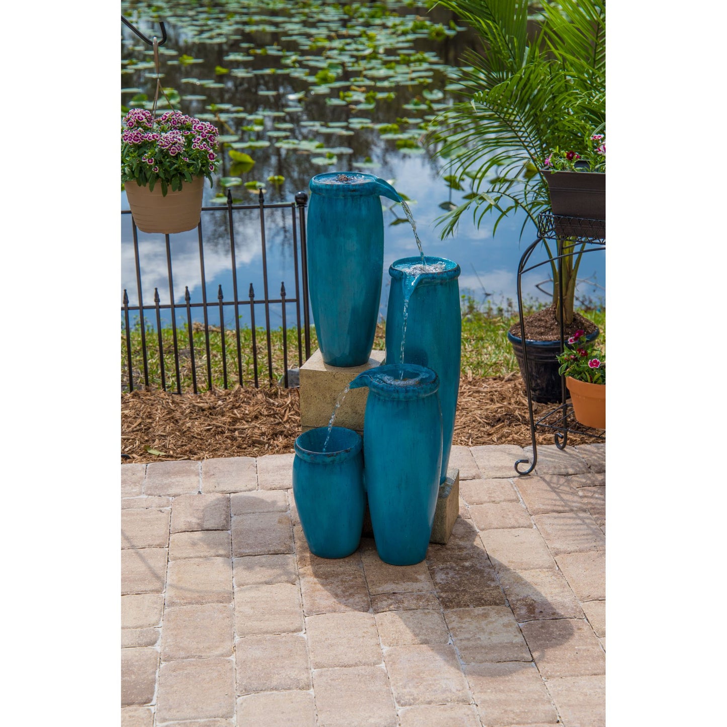 Vessel Cascading Floor Fountain