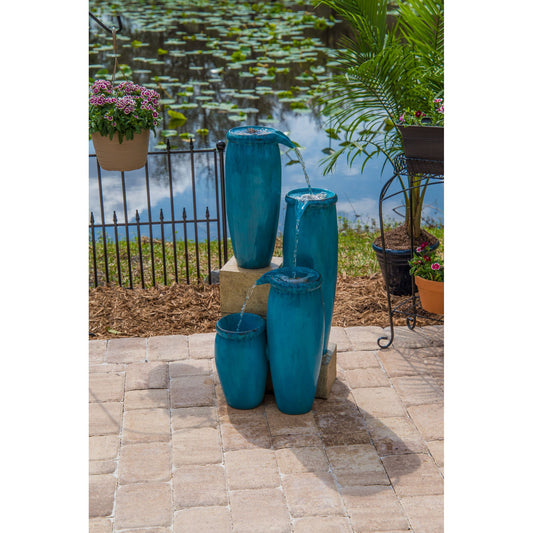Vessel Cascading Floor Fountain