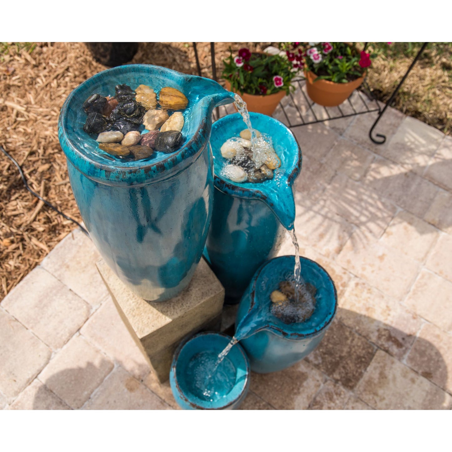 Vessel Cascading Floor Fountain