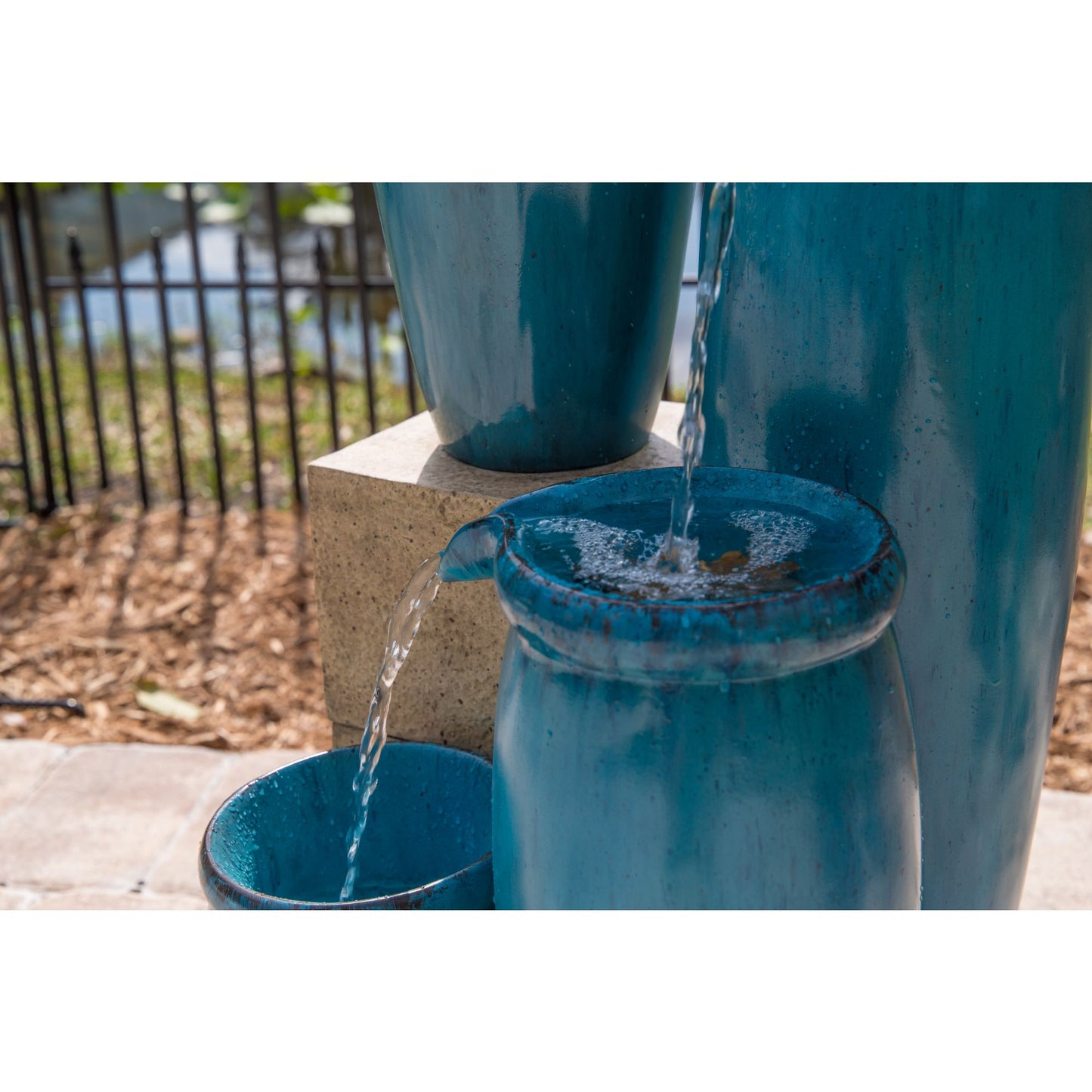 Vessel Cascading Floor Fountain