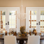 Dumas 3-Light Wood Beach Chandelier