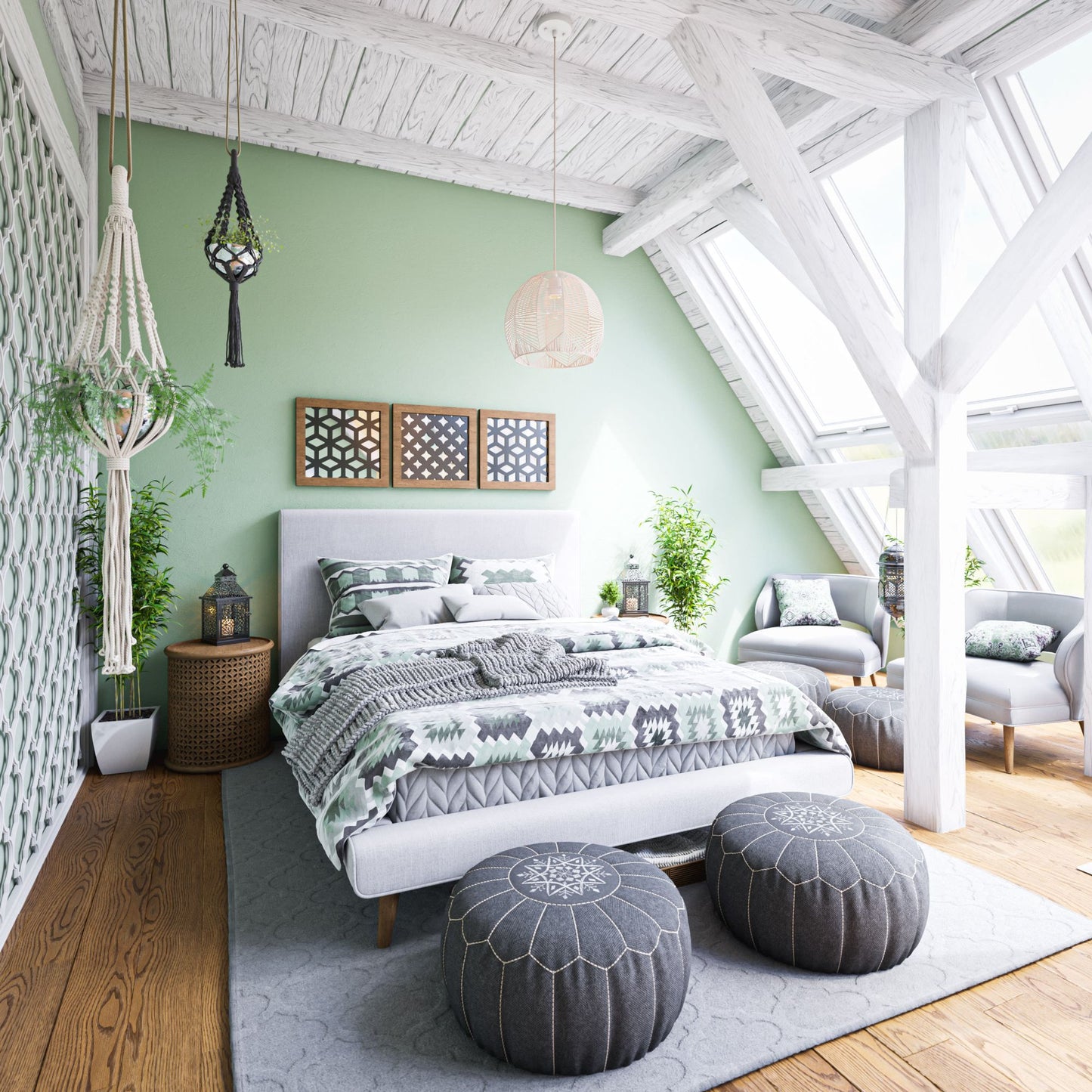 Noel 1-Light Rattan Pendant