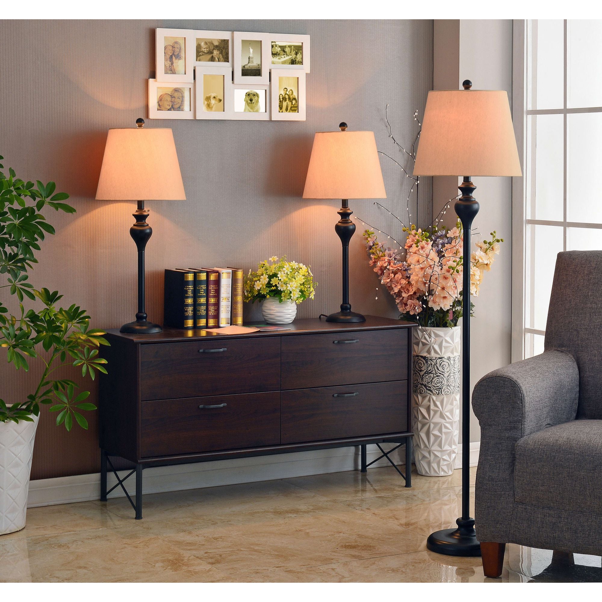 Charlotte 3-Pack Lamp Set